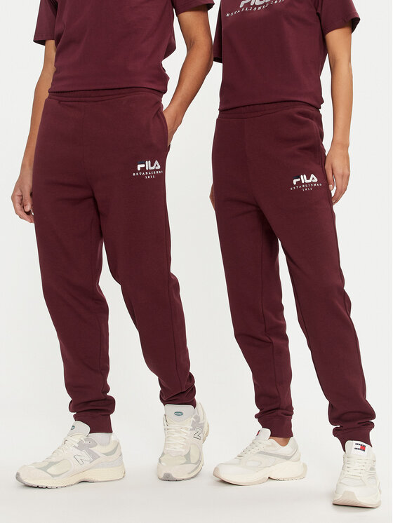 Fila Teplákové nohavice Unisex Bovrup FAU0146 Bordová Regular Fit