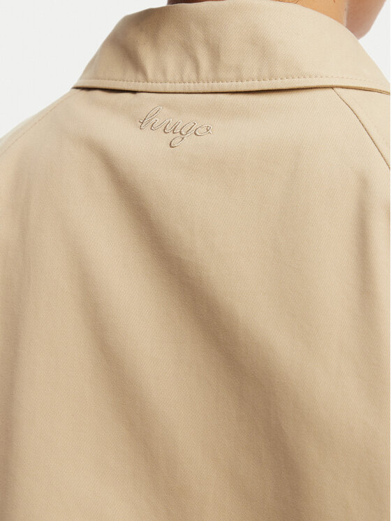 HUGO HUGO Bunda pro přechodné období Antima-1_B 50563266 Béžová Relaxed Fit