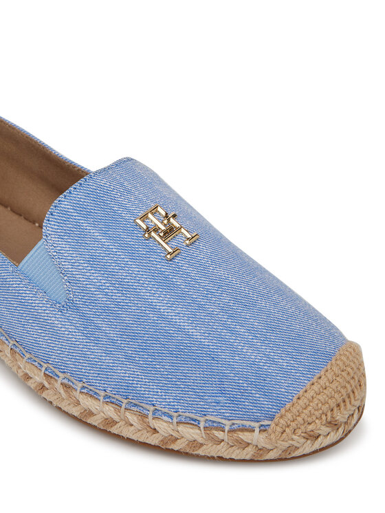 Tommy Hilfiger Tommy Hilfiger Espadryle Chambray Espadrille FW0FW08539 Niebieski