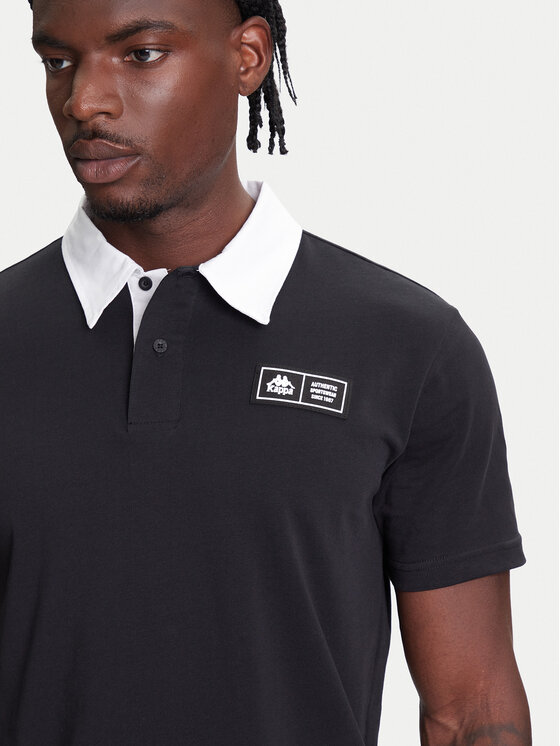 Kappa Kappa Polokošile Authentic Nilde 351R2IW Černá Regular Fit
