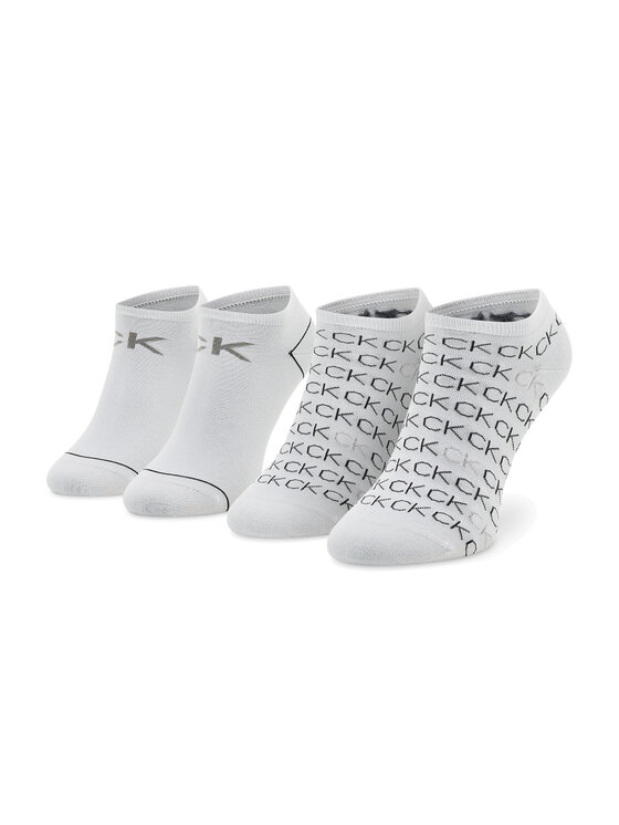 Calvin Klein Calvin Klein Σετ 2 ζευγάρια κάλτσες σοσόνια γυναικεία 701218779 Λευκό