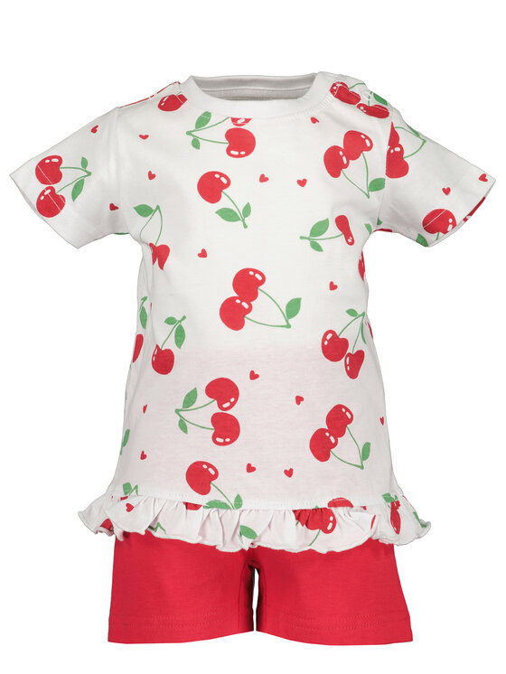 Blue Seven Blue Seven Completo T-shirt e pantaloncini 914513 X Rosso Regular Fit