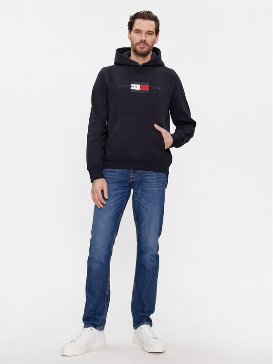 Tommy Hilfiger Tommy Hilfiger Μπλούζα Flag Hoody MW0MW37861 Σκούρο μπλε Regular Fit