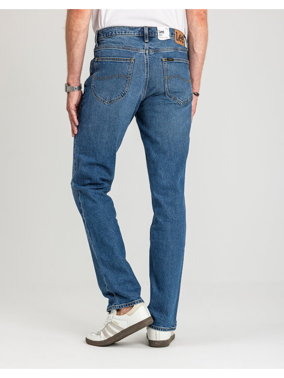 Lee Lee Jeansy WEST Niebieski Straight Fit
