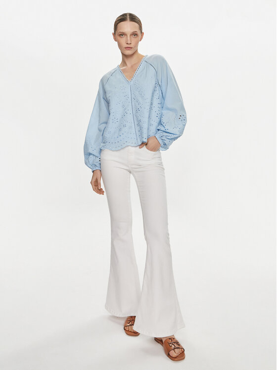 YAS YAS Bluză Luma 26032810 Albastru celest Regular Fit