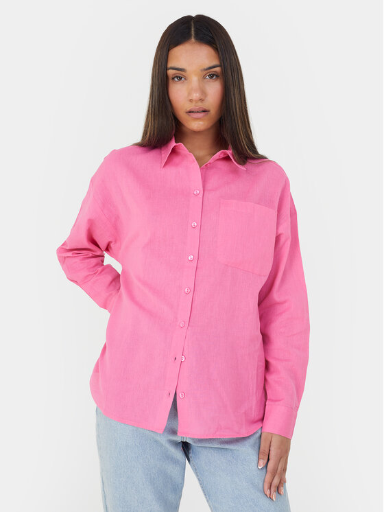 Brave Soul Brave Soul Srajca LSH-659ARIELPINK Roza Straight Fit