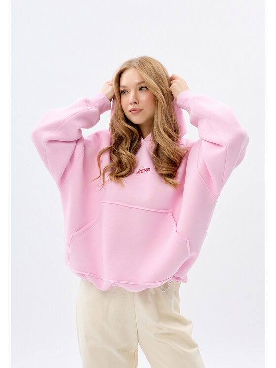 Mirons Mirons Bluza soft Różowy Oversize