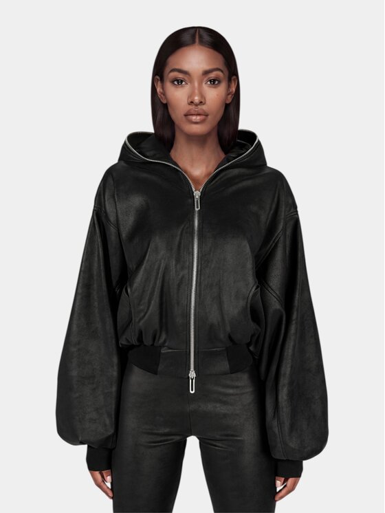MADE BY SOCIETY MADE BY SOCIETY Kurtka anorak CANVAS Jacket - J27829 Czarny Basic Fit