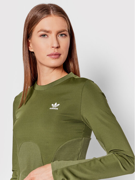 adidas adidas Palaidinė Always Original HF2091 Žalia Tight Fit