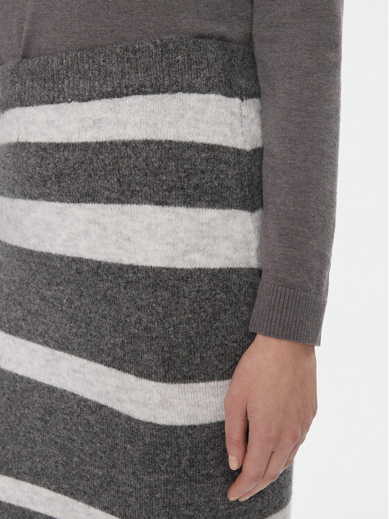 Pieces Pieces Φούστα pencil 17143482 Γκρι Regular Fit