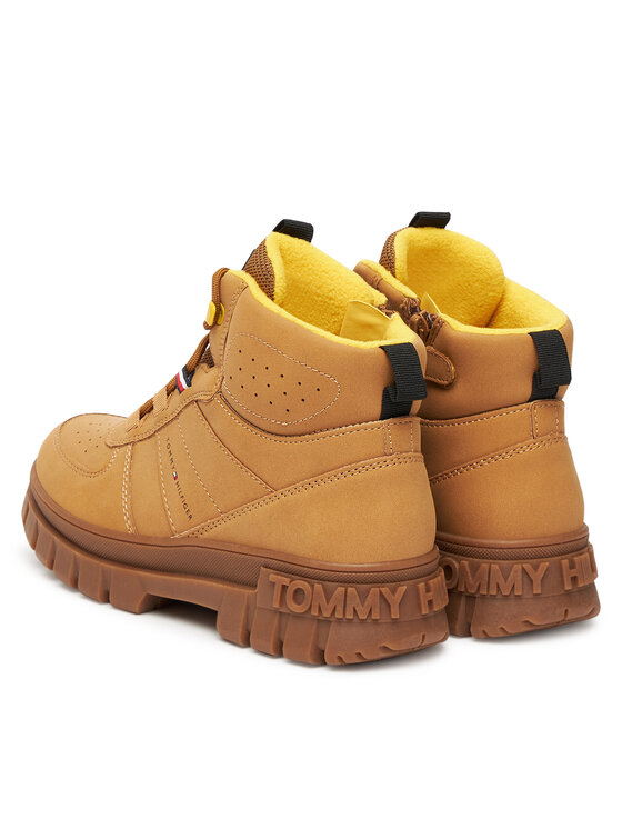 Tommy Hilfiger Tommy Hilfiger Trzewiki T3X5-34129-1696 D Brązowy