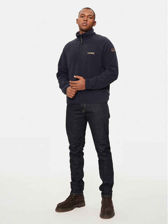 Napapijri Napapijri Fleecejacke Dolent NP0A4HZO Dunkelblau Regular Fit
