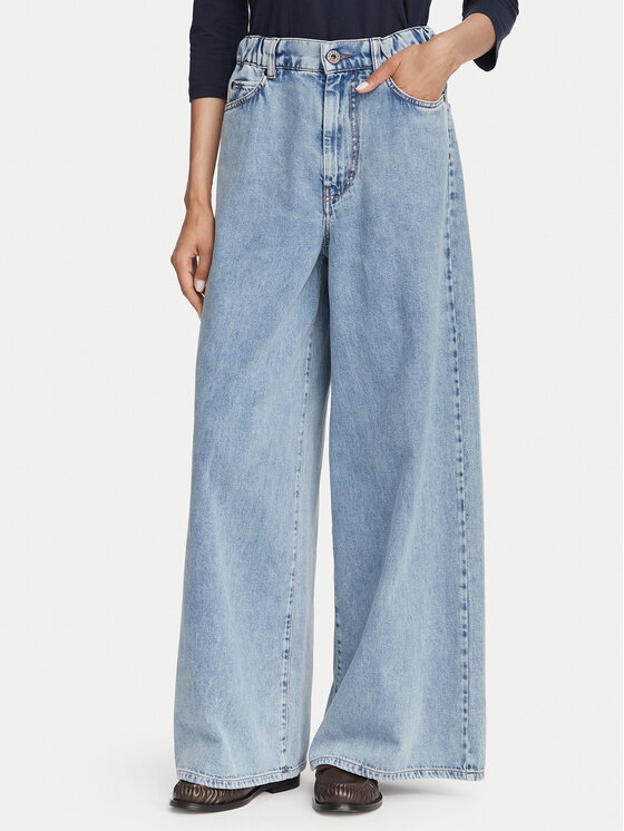 Weekend Max Mara Blugi Zattera 2625186031 Albastru Wide Leg