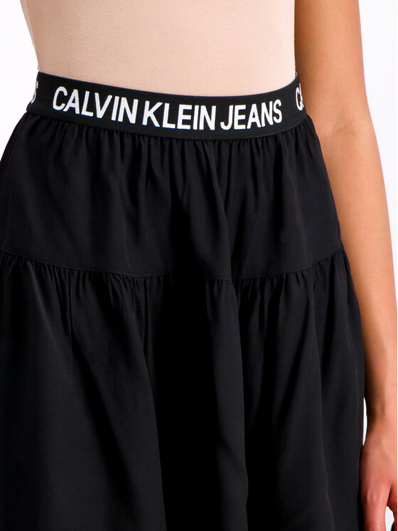 Calvin Klein Jeans Calvin Klein Jeans Mini sijonas J20J211561 Juoda Regular Fit