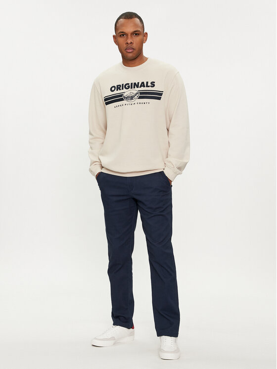Jack & Jones Jack & Jones Chinosy Dave 12212930 Granatowy Regular Fit
