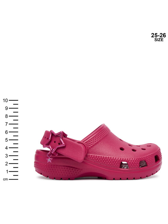 Crocs Crocs Klapki Classic Star Buckle Clog 214369 Różowy