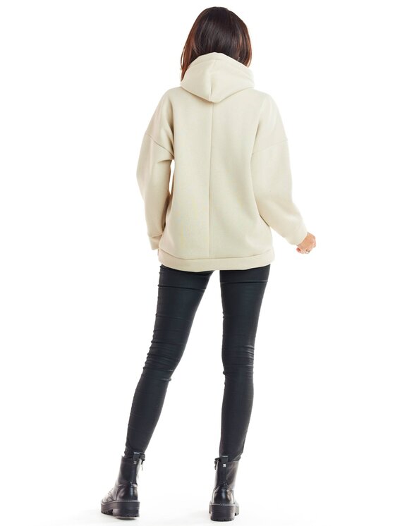 Infinite You Infinite You Bluza M223 Beżowy Basic Fit
