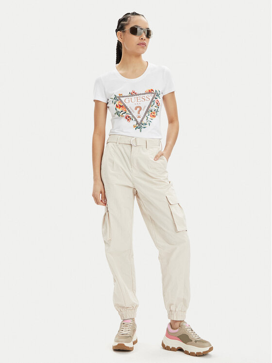 Guess Guess T-särk W4GI24 J1314 Valge Slim Fit