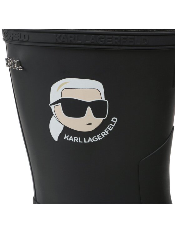 KARL LAGERFELD KARL LAGERFELD Гумени ботуши KL47073N Черен