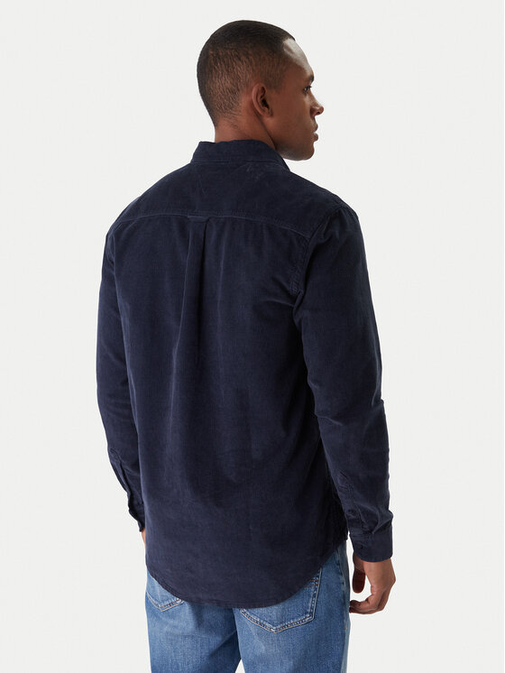 Tommy Jeans Tommy Jeans Риза Baby Cord DM0DM22021 Тъмносин Regular Fit