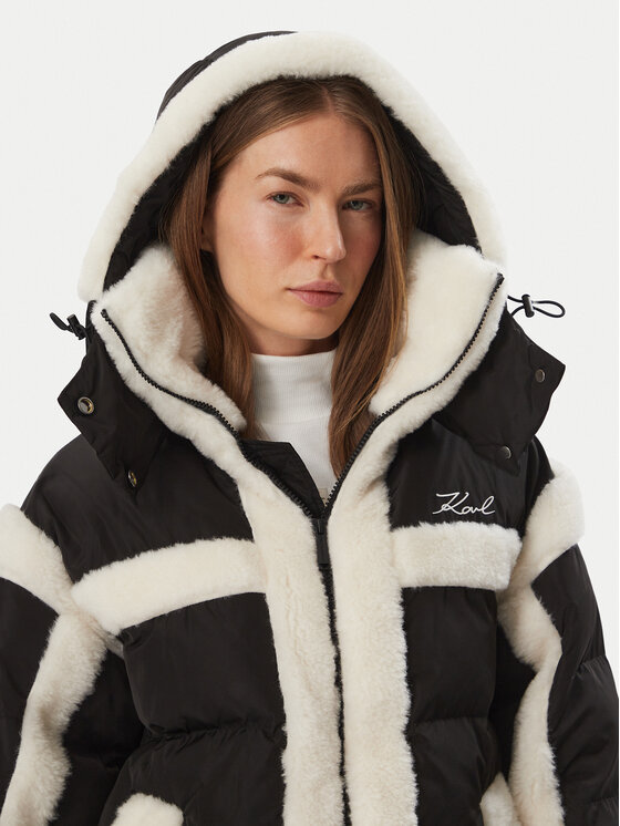KARL LAGERFELD KARL LAGERFELD Geacă de iarnă B4W15004 Negru Regular Fit