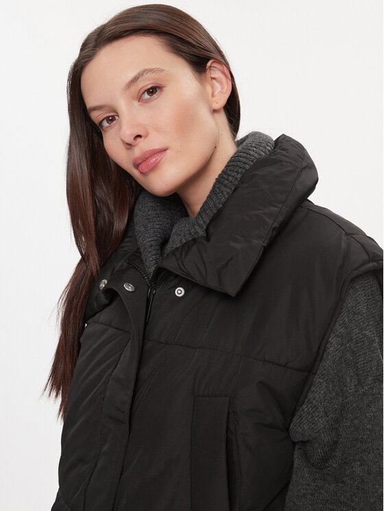 ONLY ONLY Αμάνικο Μπουφάν 15292923 Μαύρο Regular Fit