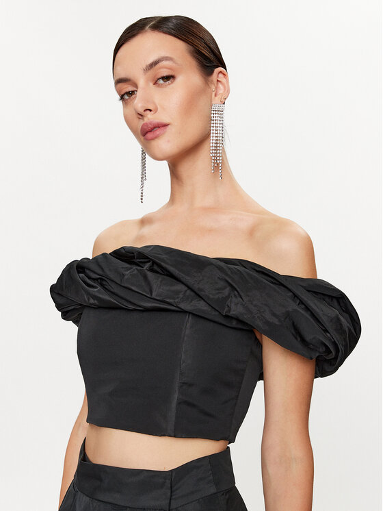 PINKO Pinko Bluză Moderatore 101709 Y3LE Negru Slim Fit
