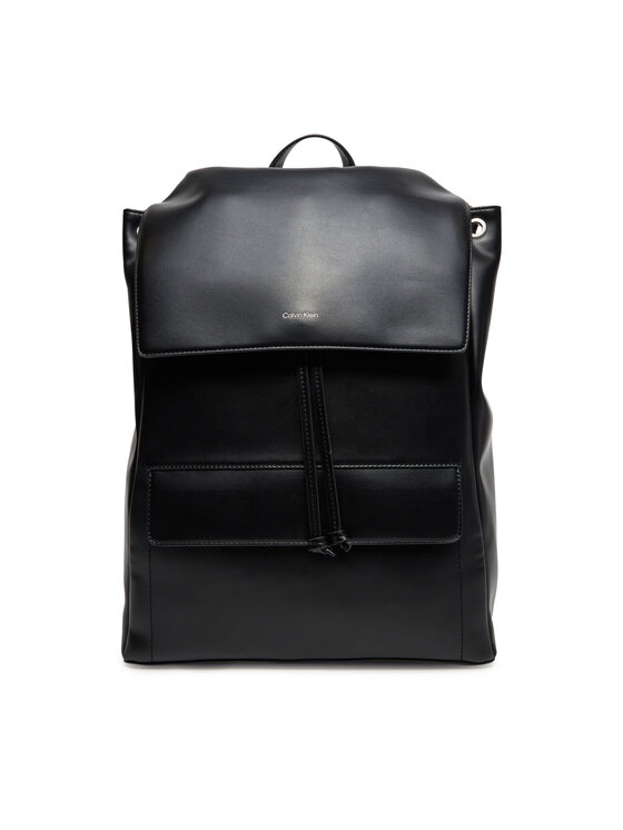 Férfi Hátizsák Calvin Klein, Fekete, Ck Sleek Flap Bp K50K512916