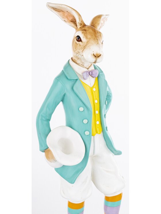 MIAhome MIAhome Figurka królik 37x15x12 cm ELEGANT Kolorowy