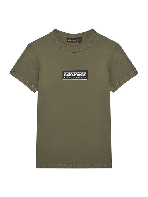 Napapijri T-Shirt S-Chamois NP0A4HYL D Zielony Regular Fit