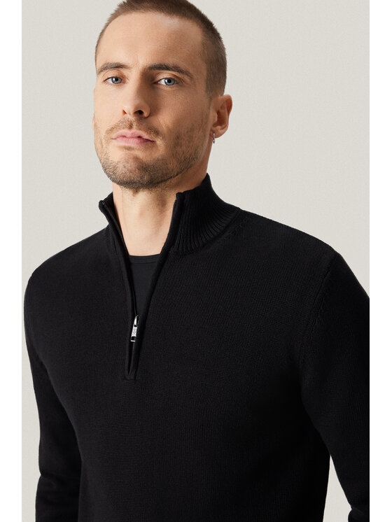 Próchnik Próchnik Sweter PM13 SW073225000017 Czarny Regular Fit