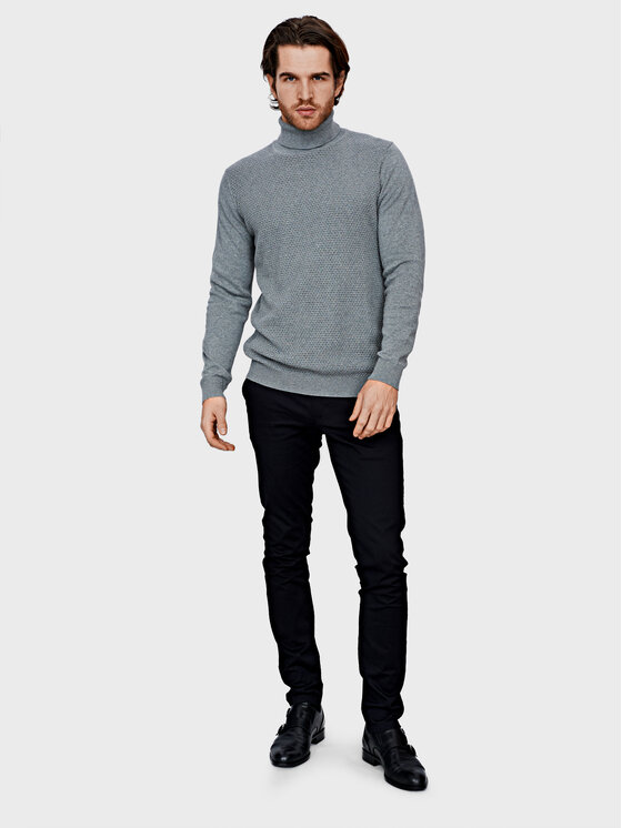 Evenemen Evenemen Sweter 1170016 Szary Slim Fit