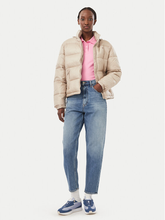 Tommy Jeans Tommy Jeans Žieminė striukė DW0DW21619 Tamsiai smėlinė Relaxed Fit