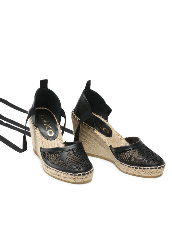 PINKO PINKO Εσπαντρίγιες Patty Sandalo PE 22 BLKS1 1H211A Y86A Μαύρο