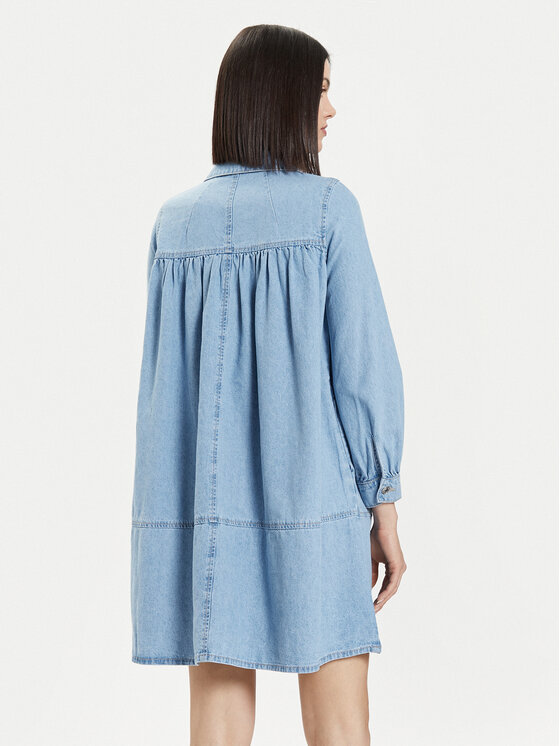 ONLY ONLY Sukienka jeansowa Madden 15248963 Niebieski Loose Fit
