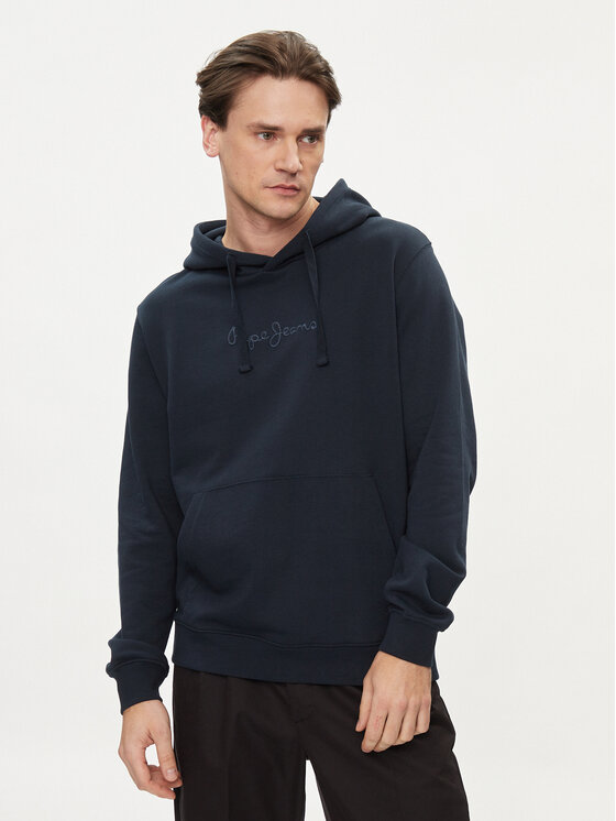 Pepe Jeans Džemperis ar kapuci Joe Hoodie PM582573 Tumši zils Regular Fit