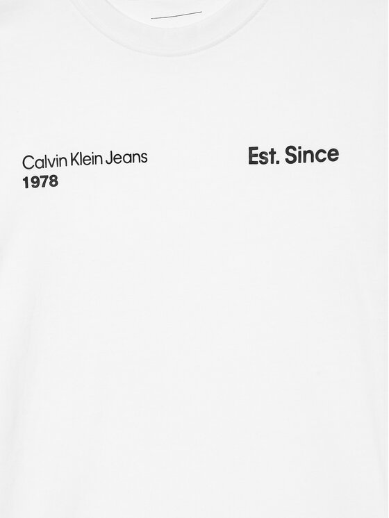 Calvin Klein Jeans Calvin Klein Jeans Marškinėliai IB0IB02236 Balta Regular Fit