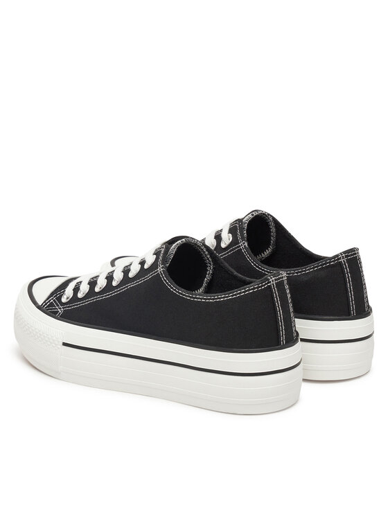 DeeZee DeeZee Sneakers aus Stoff SH-066 Schwarz