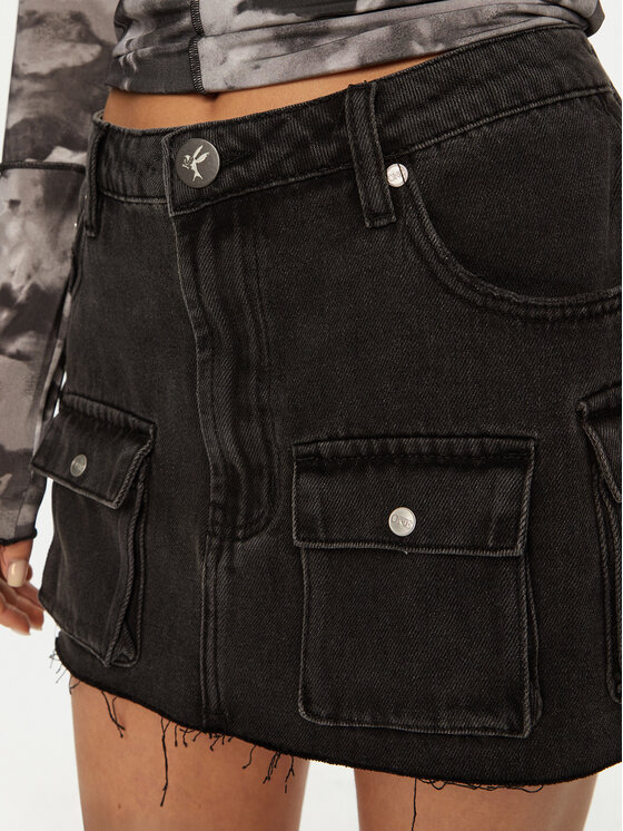 One Teaspoon One Teaspoon Φούστα mini Sloane 26668 Μαύρο Regular Fit