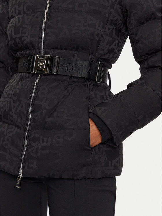 Elisabetta Franchi Elisabetta Franchi Zimné bundy PI-70D-46E2-V640 Čierna Regular Fit