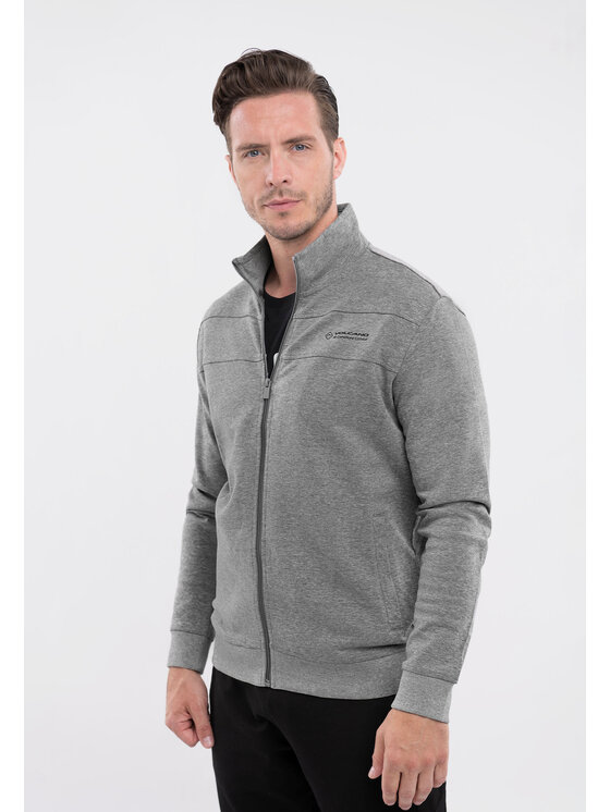 Volcano Volcano Bluza B-LENOX Szary Regular Fit