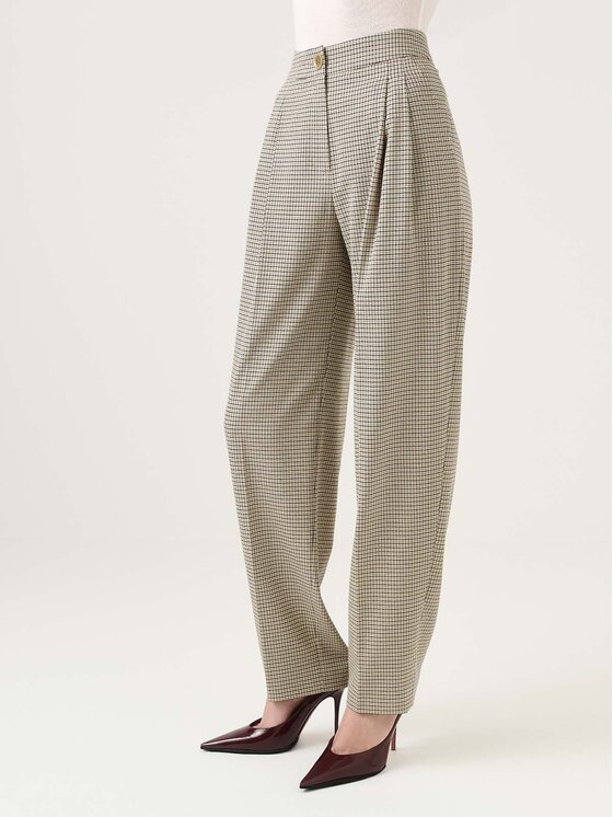 La Mania La Mania Pantalone da abito VALLEY Beige Classic Fit