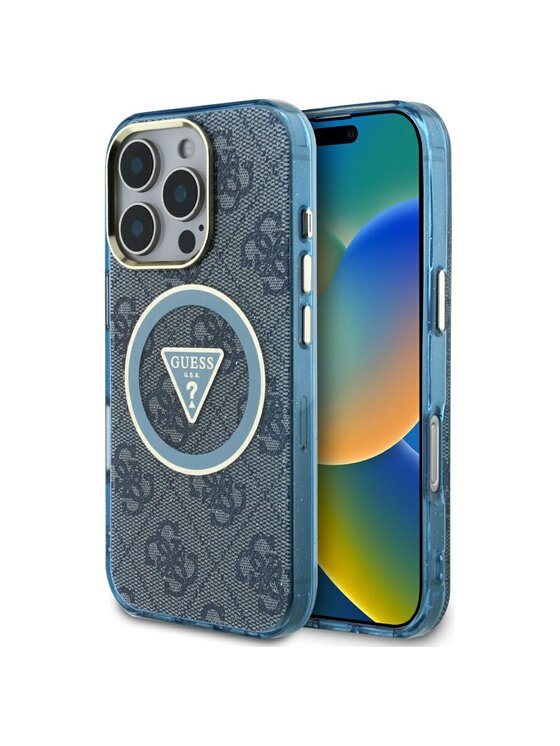 Guess Guess Etui na telefon Apple iPhone 16 Pro Max Niebieski