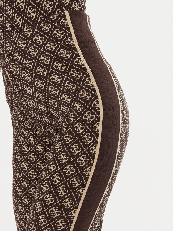 Guess Guess Штани з тканини Lise W3YB38 Z37K0 Коричневий Regular Fit