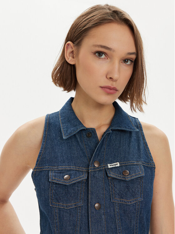 Wrangler Wrangler Kezeslábas 112351045 Sötétkék Slim Fit