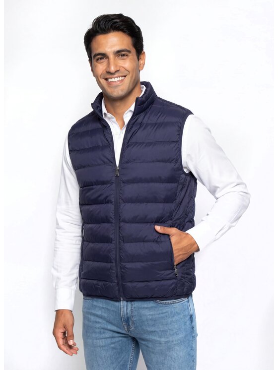 Pako Lorente Pako Lorente Kamizelka B000B-8X-002 Granatowy Regular Fit