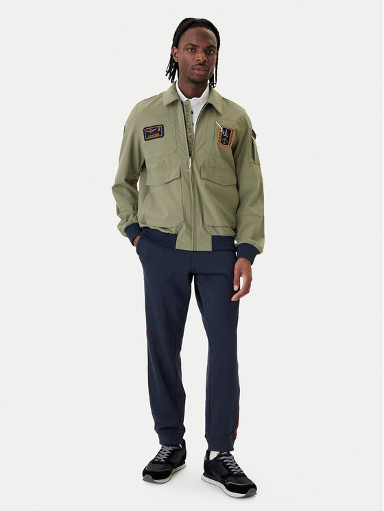 Aeronautica Militare Aeronautica Militare Bomber striukė 261AB3049UCT04290 Žalia Regular Fit