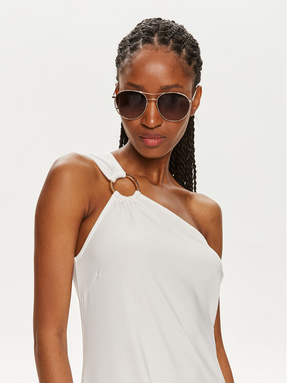MICHAEL Michael Kors MICHAEL Michael Kors Sukienka plażowa MM7M038 Biały Regular Fit