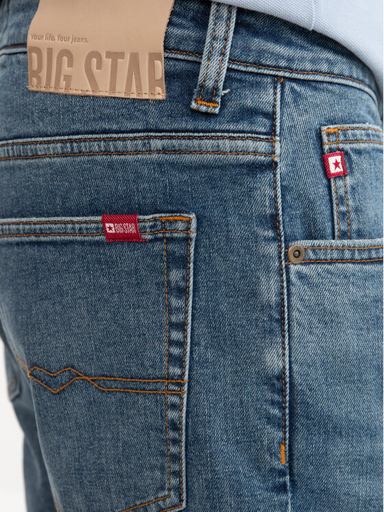 BIG STAR BIG STAR Jeansy ATES Niebieski Tapered Fit