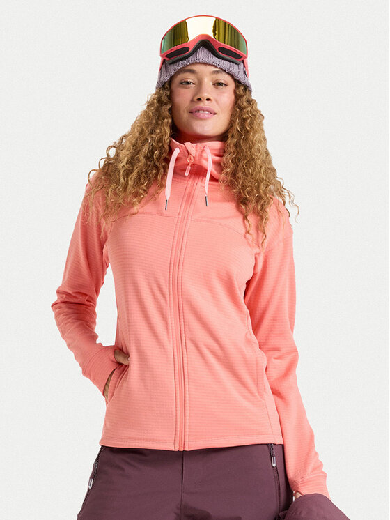 Roxy Roxy Funkční mikina Vertere Full Zip ERJFT04974 Oranžová Regular Fit